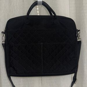 MILANO Series Black Padded Laptop Bag